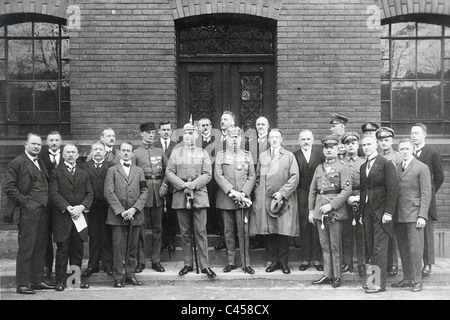Gli imputati al processo contro Hitler e Ludendorff,1924 Foto Stock