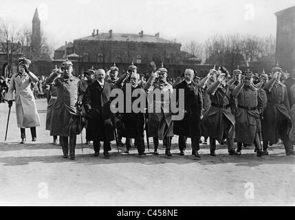 Erich Ludendorff sullo scioglimento del principale Accademia Militare Gross-Lichterfelde, 1920 Foto Stock