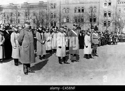 Erich Ludendorff alla dissoluzione del principale Accademia Militare Gross-Lichterfelde, 1920 Foto Stock