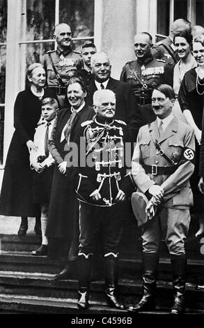 August von Mackensen, Adolf Hitler, von Neurath, von Fritsch e von Blomberg, 1934 Foto Stock