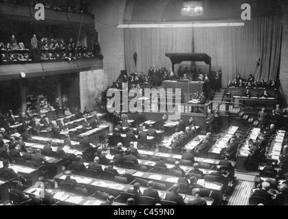 Riunione della lega delle nazioni a Ginevra, 1926 Foto Stock