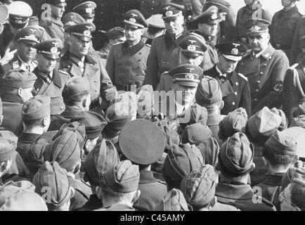 Adolf Hitler, Erich Raeder, Walther von Brauchitsch, Wilhelm Keitel, 1941 Foto Stock