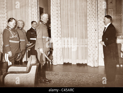 Nuovo anno di ricezione a Hitler, 1938 Foto Stock