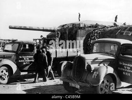 Bunker a Atlantic Wall, 1943 Foto Stock