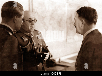 Adolf Hitler con Jose Maria Moscardo Foto Stock