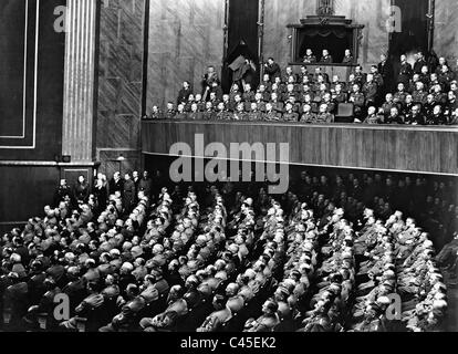 Sessione plenaria del Reichstag, 1941 Foto Stock