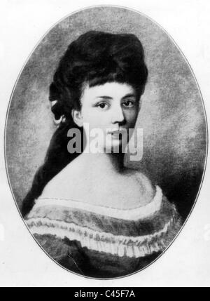 La baronessa Bertha von Suttner (ca. 1872)) Foto Stock