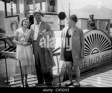 Renate Mueller, Emil Jannings e Max Guelstorff nel film 'cara degli dèi', 1930 Foto Stock