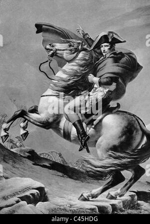 Napoleone Bonaparte ottiene attraverso il Gran San Bernardo Foto Stock