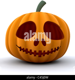 3D render di una zucca Foto Stock