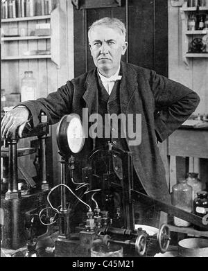 Thomas Alva Edison Foto Stock