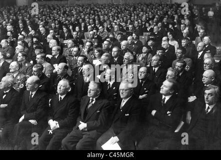 Gustaf Gruendgens in occasione della riunione annuale del Reich Camera di coltura Foto Stock