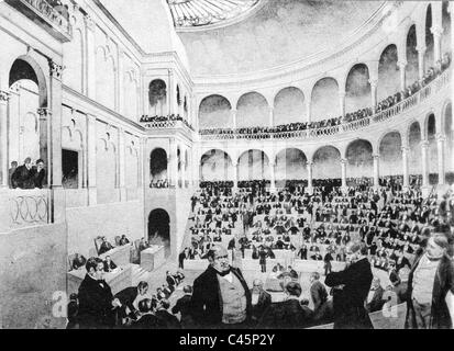 Riunione del parlamento italiano a Torino, 1861 Foto Stock