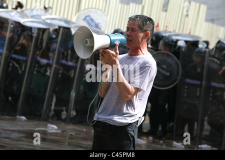 Dimostrazione di protesta, Macau, Cina Foto Stock