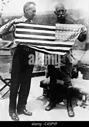 Lincoln Ellsworth e Roald Amundsen, 1926 Foto Stock