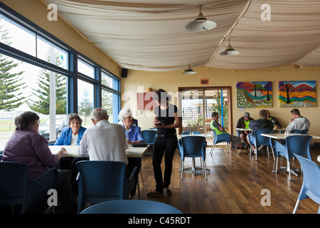 Ocean Blues Cafe sul Espalanade. Esperance, Australia occidentale, Australia Foto Stock