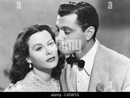 Hedy Lamarr e Tony Martin in 'Ziegfeld Girl', 1941 Foto Stock