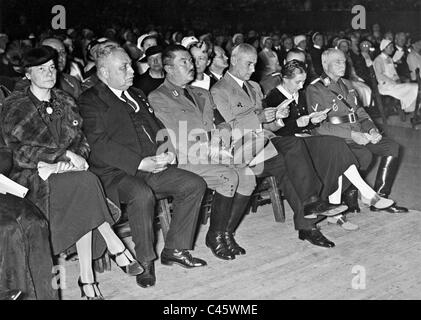 Carl Edward VII, di Sax Coburg, Gerhard Wagner, Wilhelm Frick e Gertrud Scholtz-Klink, 1936 Foto Stock