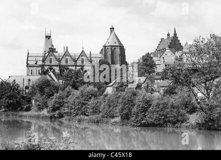 Marburg sul Lahn, 1931 Foto Stock