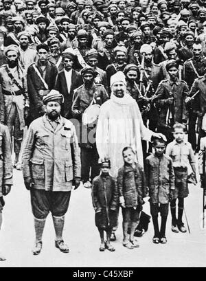 Abdul Ghaffar Khan e "Camicie Rosse', 1931 Foto Stock