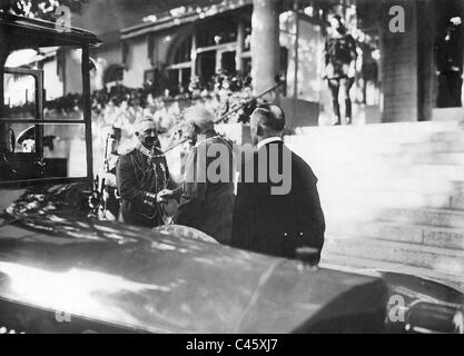 Wilhelm II e Paul von Hindenburg, 1917 Foto Stock