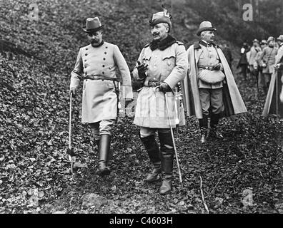 Arciduca Franz Ferdinand e Guglielmo II di Springe, 1912 Foto Stock