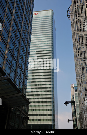 La banca HSBC Tower a Canary Wharf, Londra, Regno Unito. L'Europa. Foto Stock