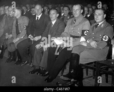 Incontro di Berlino i dipendenti di banca nel Palazzo dello Sport di Berlino Foto Stock