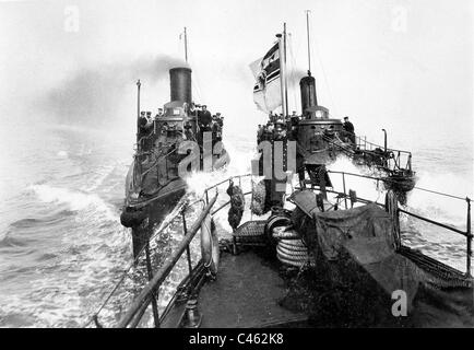 Il tedesco torpediniera squadron Foto Stock