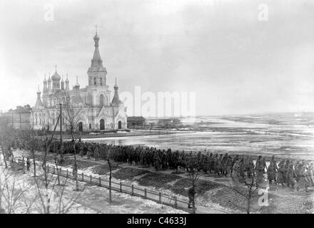Prigionieri di guerra russi, 1915 Foto Stock