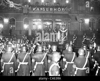 Tatuaggio militare delle SS del Bodyguard reggimento "Adolf Hitler', 1937 Foto Stock