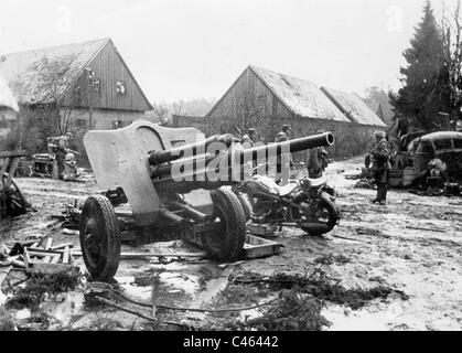 Catturate l'artiglieria russa pistola, 1945 Foto Stock