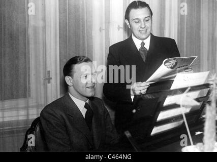 Franz Grothe (sinistra) e Hans Fidesser, 1934 Foto Stock