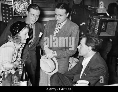 Lilian Harvey, Willy Fritsch e Paul Martin, 1936 Foto Stock