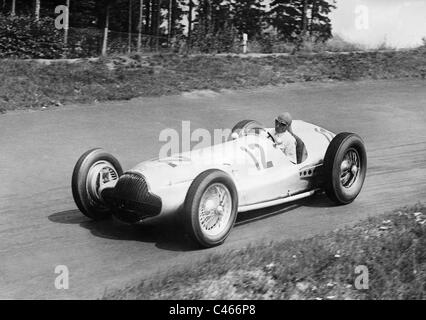 Manfred von Brauchitsch nella sua Mercedes sul Nuerburgring, 1938 Foto Stock