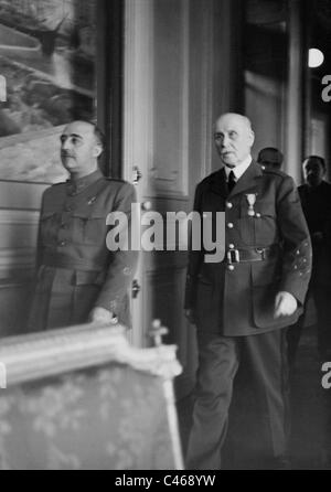 Henri Philippe Petain e Francisco Franco, 1941 Foto Stock