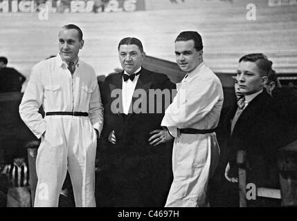 Hans Stuck, Najuch romano e Rudolf Caracciola, 1936 Foto Stock