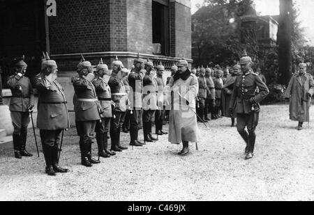 L'imperatore Guglielmo II e del Principe Ereditario Rupprecht di Baviera, 1915 Foto Stock