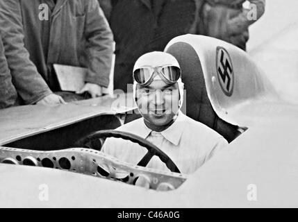 Rudolf Caracciola in auto da corsa, 1936 Foto Stock