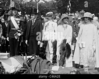 Gustavo Adolfo di Svezia e Calvin Coolidge a Washington, 1926 Foto Stock