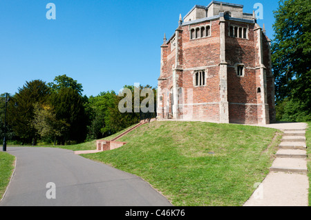 Monte Rosso cappella, un edicola medievale cappella su una via di pellegrinaggio in passeggiate, King's Lynn, Norfolk Foto Stock