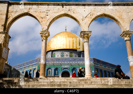 Fotografia di Al Akza moschea nella città vecchia di Gerusalemme Foto Stock