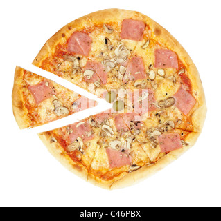 Close up della pizza Foto Stock