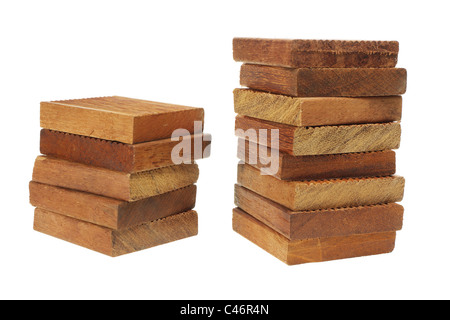 Pile di blocchi di legno Foto Stock