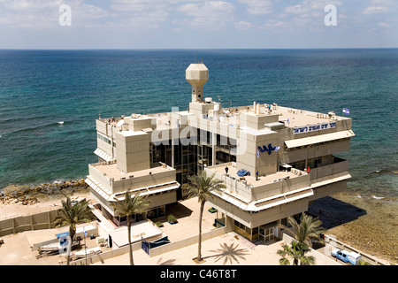 Fotografia aerea delle ricerche oceanografiche istituzione nella città di Haifa Foto Stock