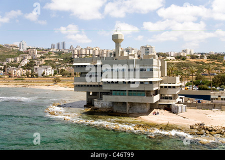 Fotografia aerea delle ricerche oceanografiche istituzione nella città di Haifa Foto Stock