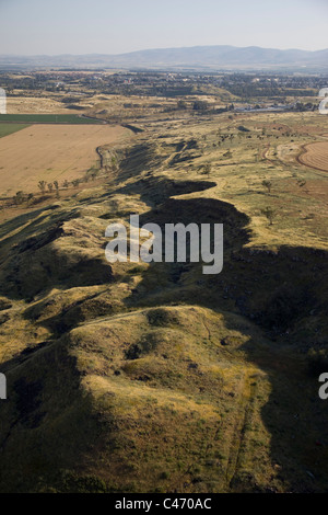 Fotografia aerea della zona di Beit Shean nella valle del Giordano Foto Stock