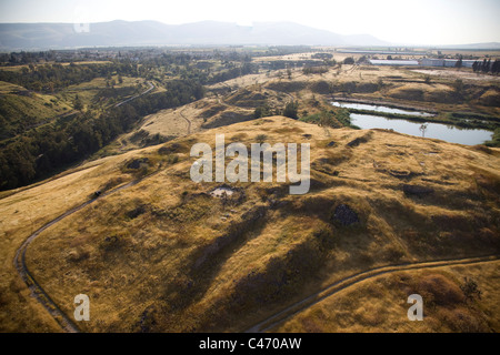 Fotografia aerea della zona di Beit Shean nella valle del Giordano Foto Stock