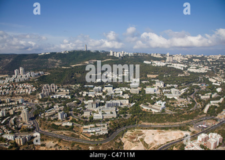 Fotografia aerea della "Technion" - Israele's Institute of Technology di Haifa Foto Stock