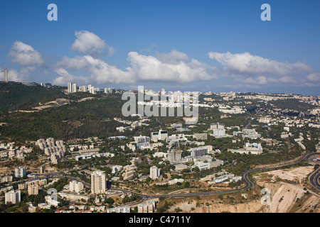 Fotografia aerea della "Technion" - Israele's Institute of Technology di Haifa Foto Stock